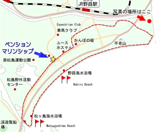 2���ԃR�[�X�c�U�����n�}